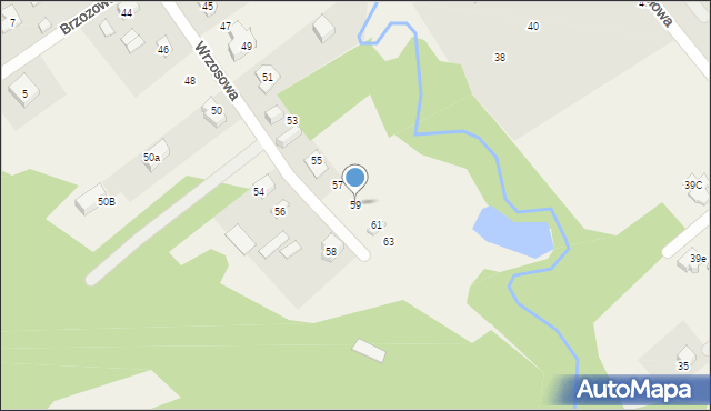 Chroboty, Wrzosowa, 59, mapa Chroboty