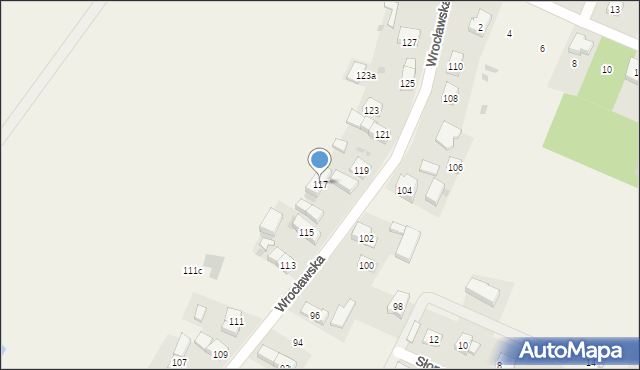 Chrząstawa Mała, Wrocławska, 117, mapa Chrząstawa Mała