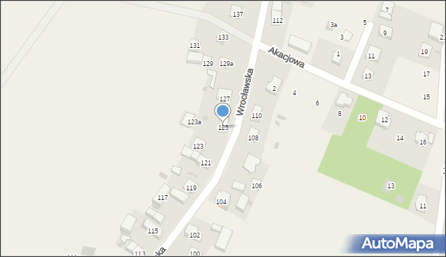 Chrząstawa Mała, Wrocławska, 125, mapa Chrząstawa Mała