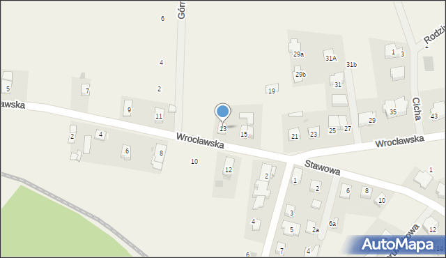 Chrząstawa Mała, Wrocławska, 13, mapa Chrząstawa Mała