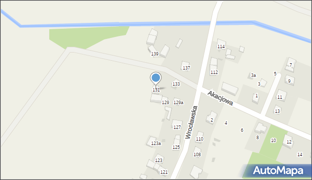 Chrząstawa Mała, Wrocławska, 131, mapa Chrząstawa Mała