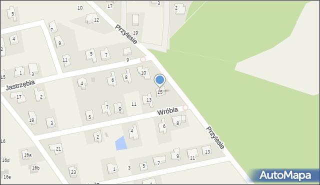 Chrząstawa Wielka, Wróbla, 15, mapa Chrząstawa Wielka