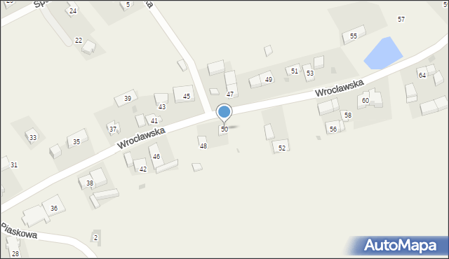 Chrząstawa Wielka, Wrocławska, 50, mapa Chrząstawa Wielka