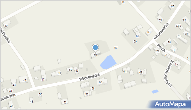 Chrząstawa Wielka, Wrocławska, 55, mapa Chrząstawa Wielka