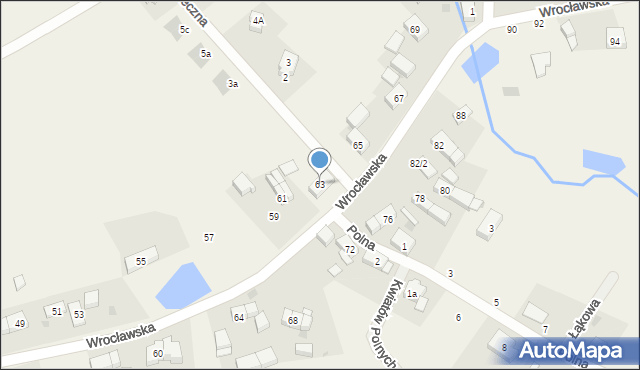 Chrząstawa Wielka, Wrocławska, 63, mapa Chrząstawa Wielka