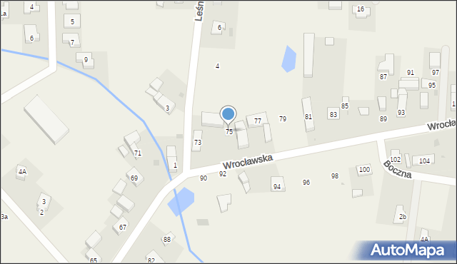 Chrząstawa Wielka, Wrocławska, 75, mapa Chrząstawa Wielka