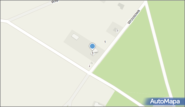 Chrzczanka-Folwark, Wrzosowa, 3, mapa Chrzczanka-Folwark