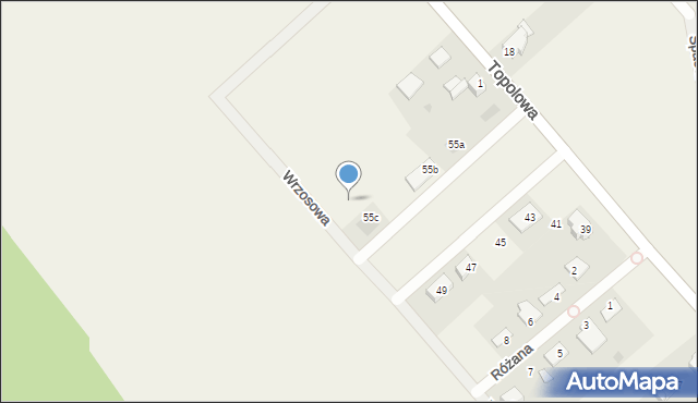 Chudów, Wrzosowa, 20, mapa Chudów