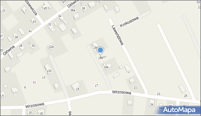 Chwałowice, Wrzosowa, 19b, mapa Chwałowice