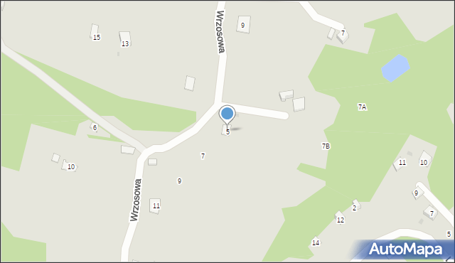 Ciężkowice, Wrzosowa, 5, mapa Ciężkowice