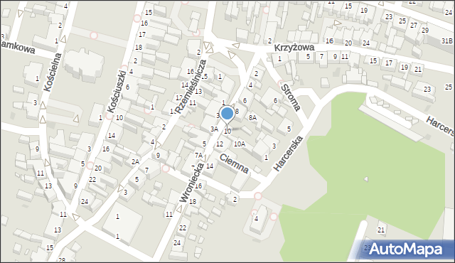 Czarnków, Wroniecka, 10, mapa Czarnków