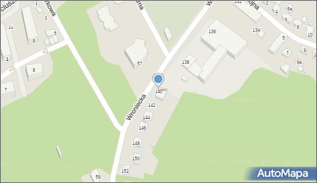 Czarnków, Wroniecka, 140, mapa Czarnków
