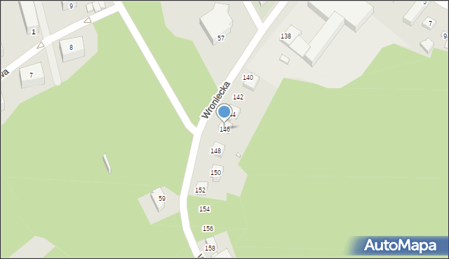 Czarnków, Wroniecka, 146, mapa Czarnków