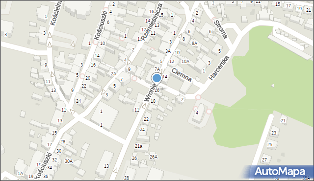 Czarnków, Wroniecka, 16, mapa Czarnków