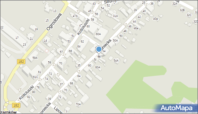 Czarnków, Wroniecka, 56, mapa Czarnków