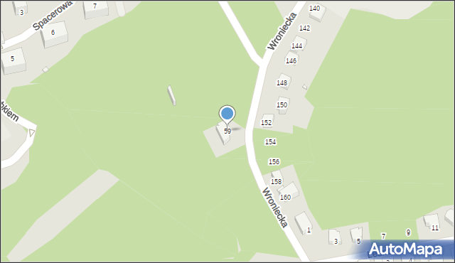 Czarnków, Wroniecka, 59, mapa Czarnków