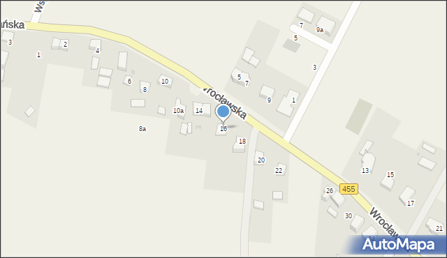 Czernica, Wrocławska, 16, mapa Czernica