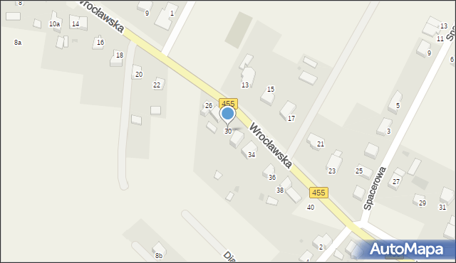 Czernica, Wrocławska, 30, mapa Czernica