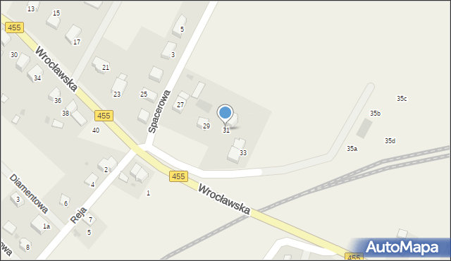 Czernica, Wrocławska, 31, mapa Czernica