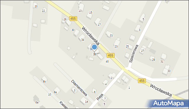 Czernica, Wrocławska, 38, mapa Czernica