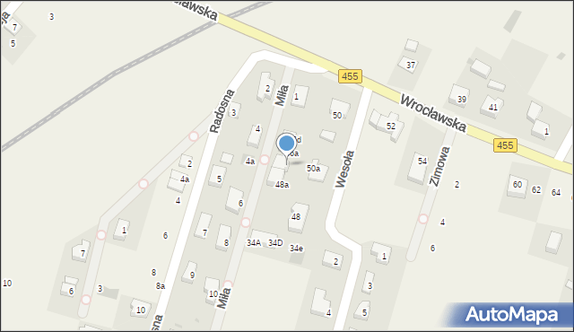 Czernica, Wrocławska, 48d, mapa Czernica