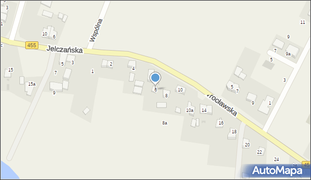 Czernica, Wrocławska, 6, mapa Czernica