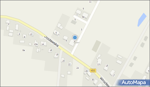 Czernica, Wrocławska, 9a, mapa Czernica