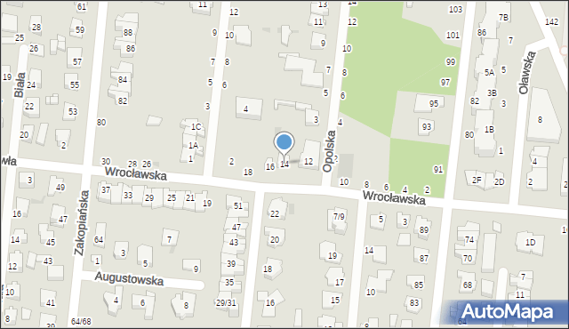 Częstochowa, Wrocławska, 14, mapa Częstochowy