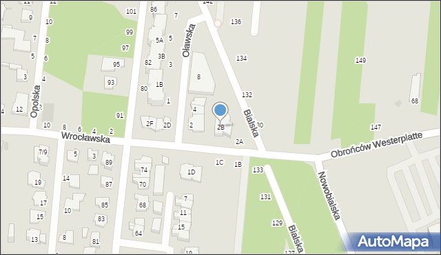 Częstochowa, Wrocławska, 2B, mapa Częstochowy