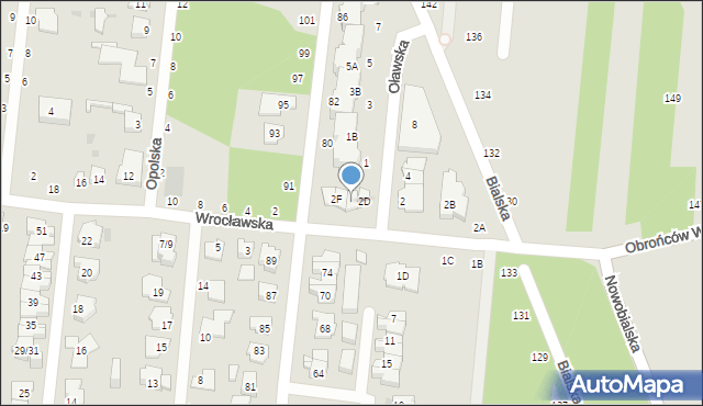 Częstochowa, Wrocławska, 2E, mapa Częstochowy