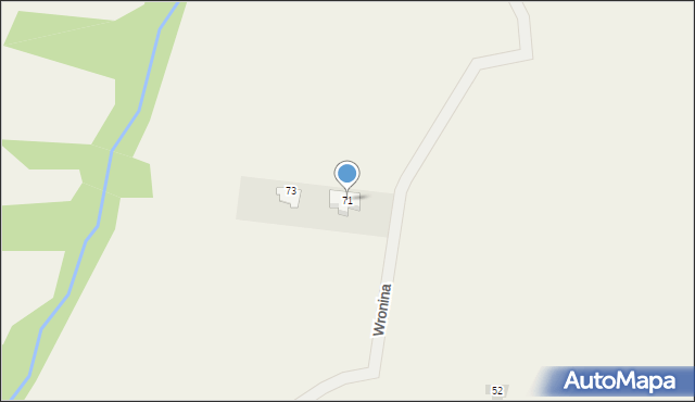 Czorsztyn, Wronina, 71, mapa Czorsztyn