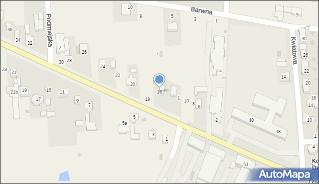 Dąbrowa, Wrocławska, 16, mapa Dąbrowa