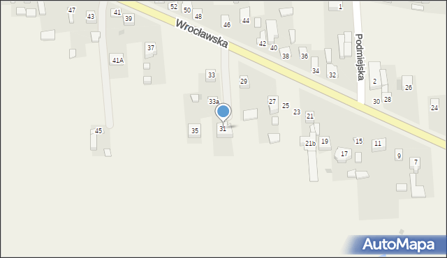 Dąbrowa, Wrocławska, 31, mapa Dąbrowa