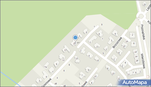 Dąbrówka, Wrzosowa, 1, mapa Dąbrówka