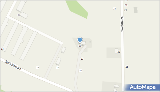 Dębowiec, Wrzosowa, 20, mapa Dębowiec