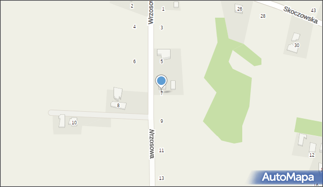 Dębowiec, Wrzosowa, 7, mapa Dębowiec