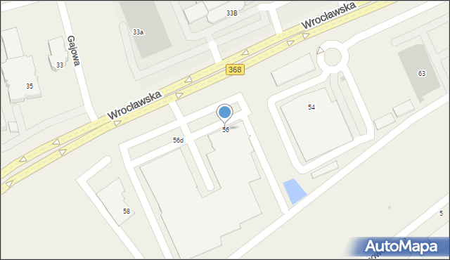 Długołęka, Wrocławska, 56, mapa Długołęka