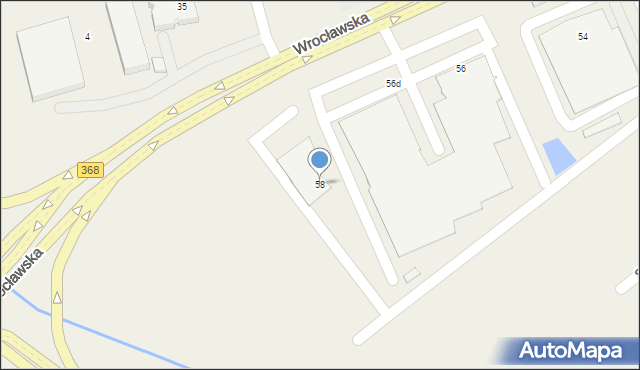 Długołęka, Wrocławska, 58, mapa Długołęka