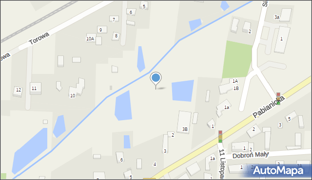 Dobroń, Wrocławska, 4a, mapa Dobroń