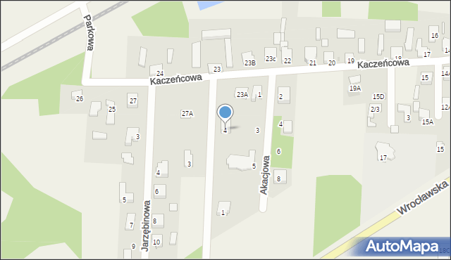 Dobroń, Wrzosowa, 4, mapa Dobroń