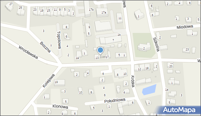 Dobrzykowice, Wrocławska, 15, mapa Dobrzykowice