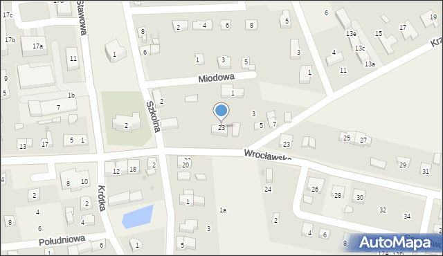 Dobrzykowice, Wrocławska, 23, mapa Dobrzykowice