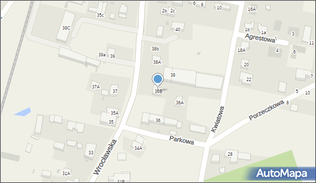 Domasław, Wrocławska, 36B, mapa Domasław
