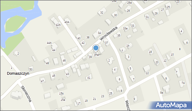 Domaszczyn, Wrocławska, 37A, mapa Domaszczyn