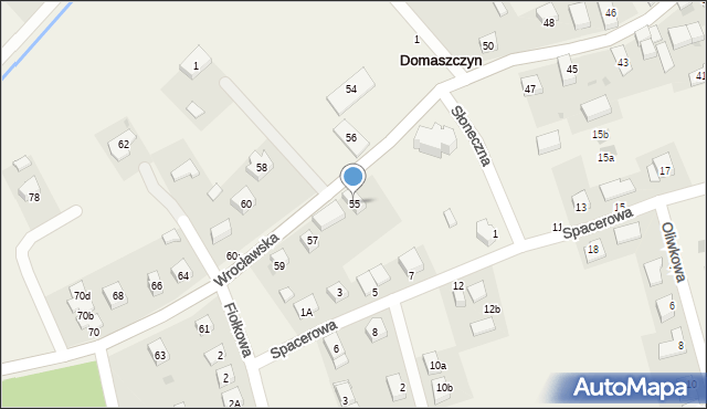 Domaszczyn, Wrocławska, 55, mapa Domaszczyn