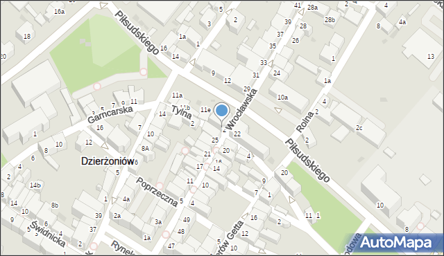 Dzierżoniów, Wrocławska, 27, mapa Dzierżoniów