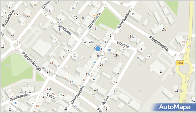 Dzierżoniów, Wrocławska, 39, mapa Dzierżoniów