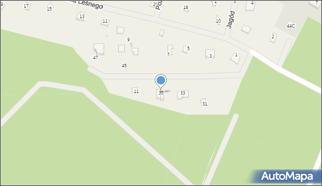 Emów, Wrzosów, 35, mapa Emów