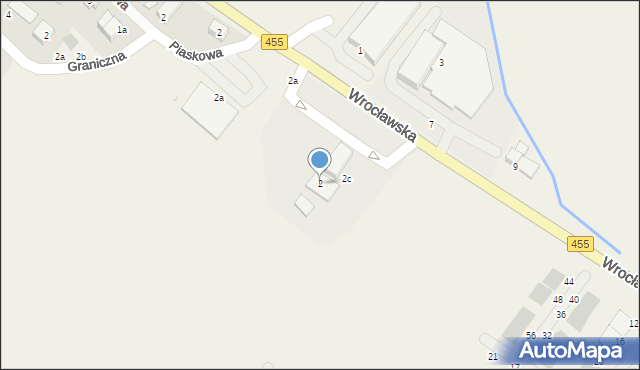 Gajków, Wrocławska, 2, mapa Gajków