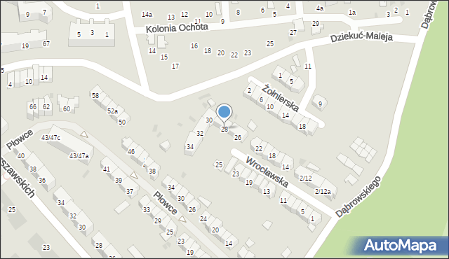 Gdańsk, Wrocławska, 28, mapa Gdańska